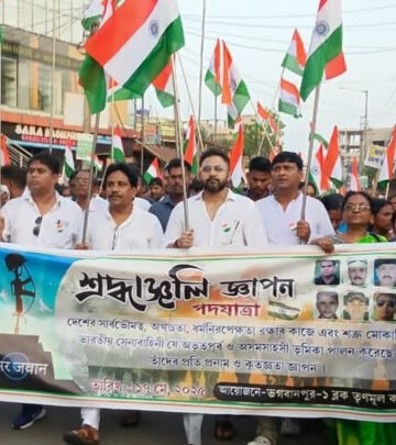 Tribute To Bravery: Solemn Procession Honors Indian Army