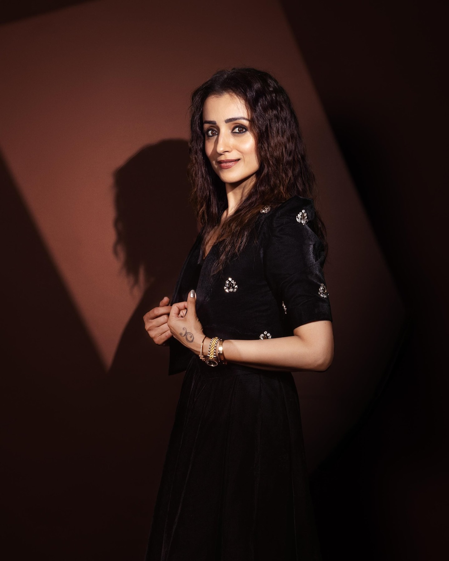 Trisha Krishnan Stuns In Black Dress