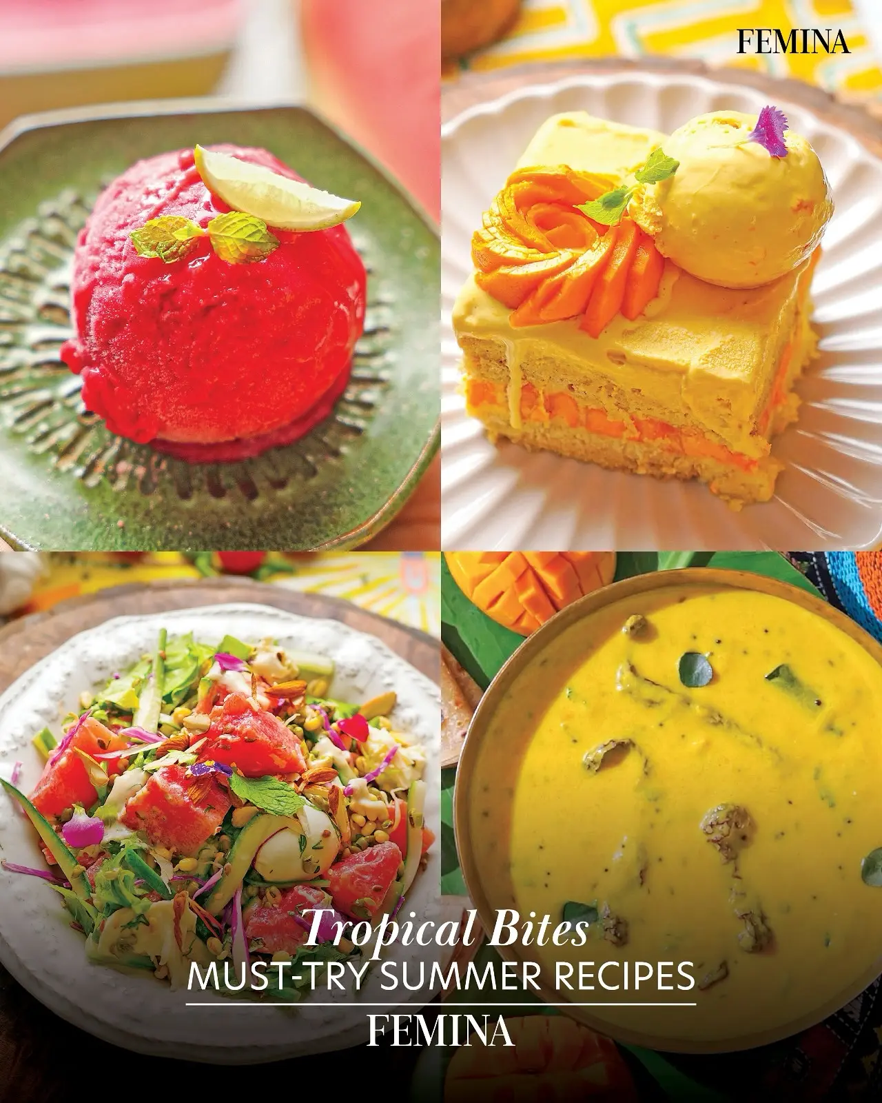 Tropical Summer Recipes: Watermelon & Mango Refreshments Quick & fresh tropical recipes to beat the heat with vibrant summer flavors on deck, Go!!!