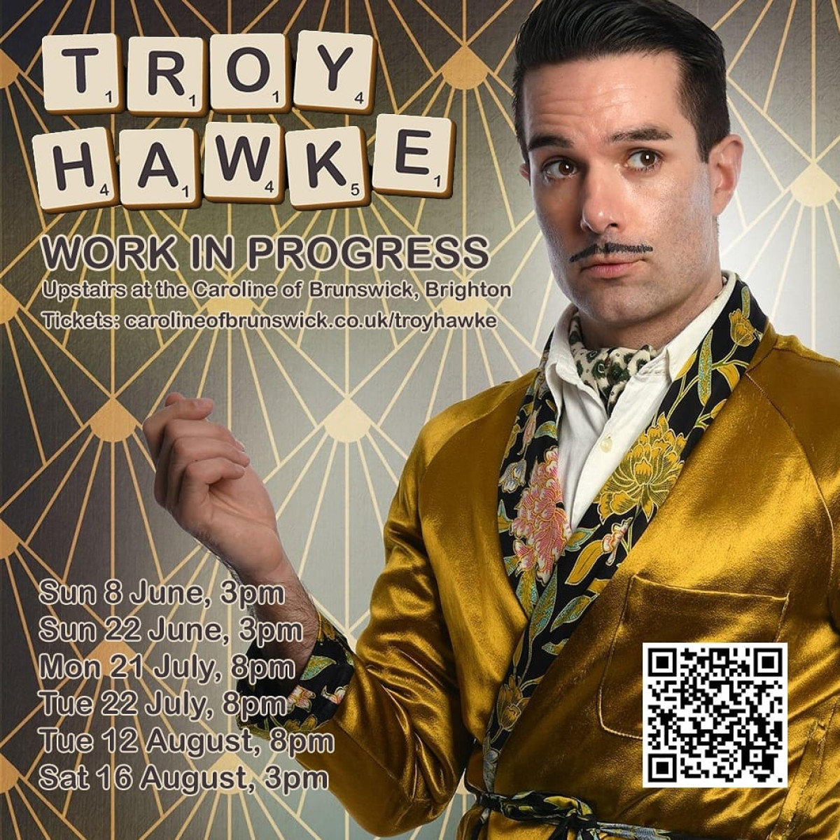 Troy Hawke Unveils Next Year’s Tour Show Upcoming tour dates in Brighton, Epsom & Edfringe ignite thrill with live performance acts