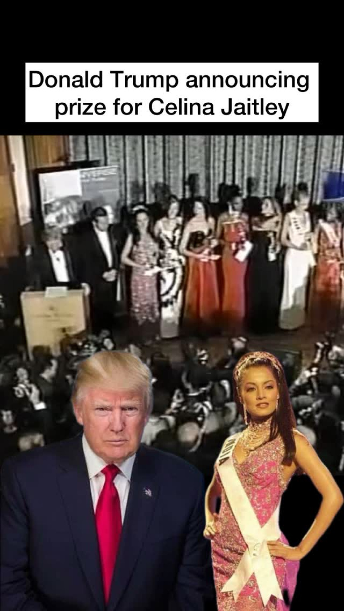 Ex-beauty pageant mogul funds nostalgic cheer with quirky gesture at epic global show live