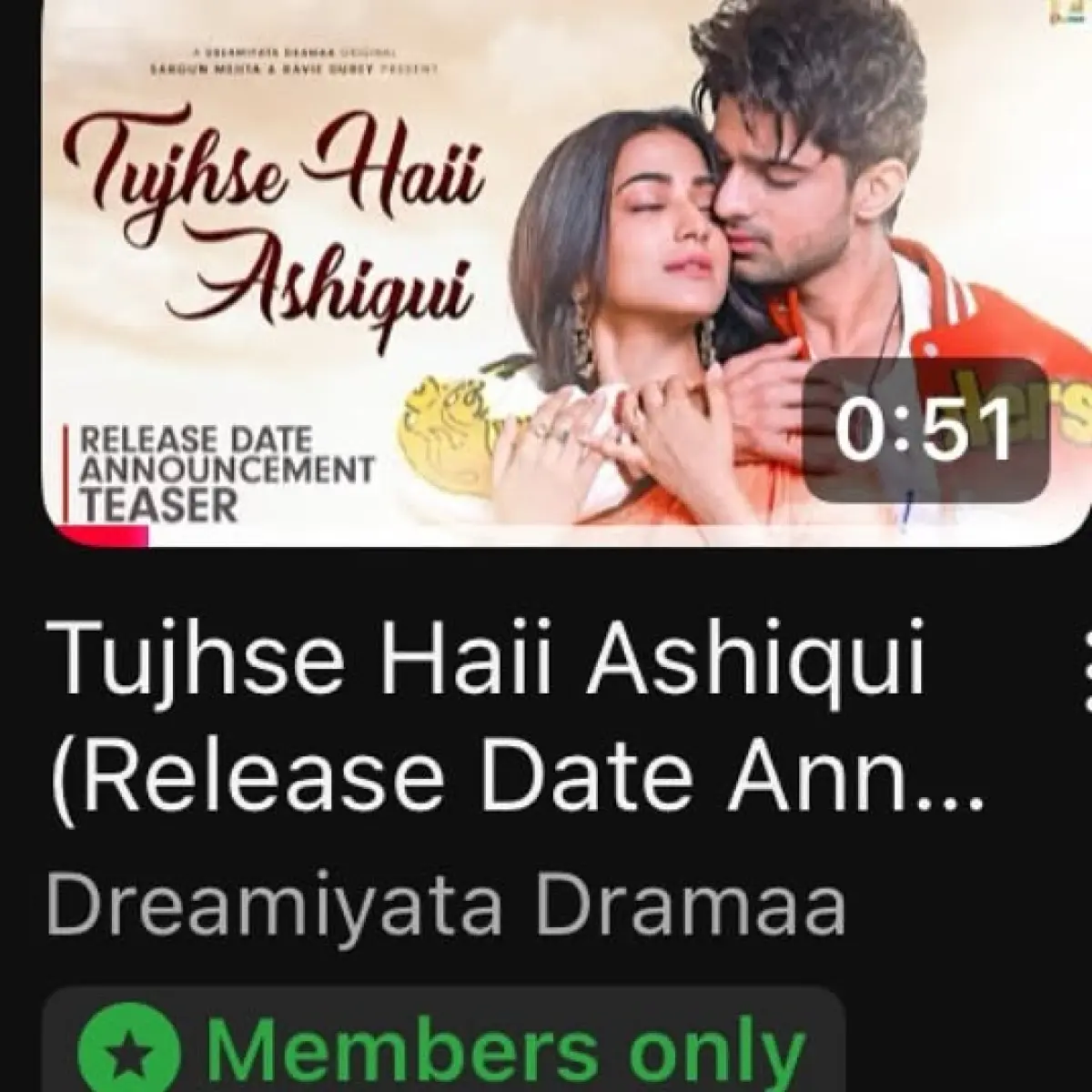 Tujhse Haii Ashiqui Teaser Premieres Live Members-only live teaser unveiling sparks new drama buzz.