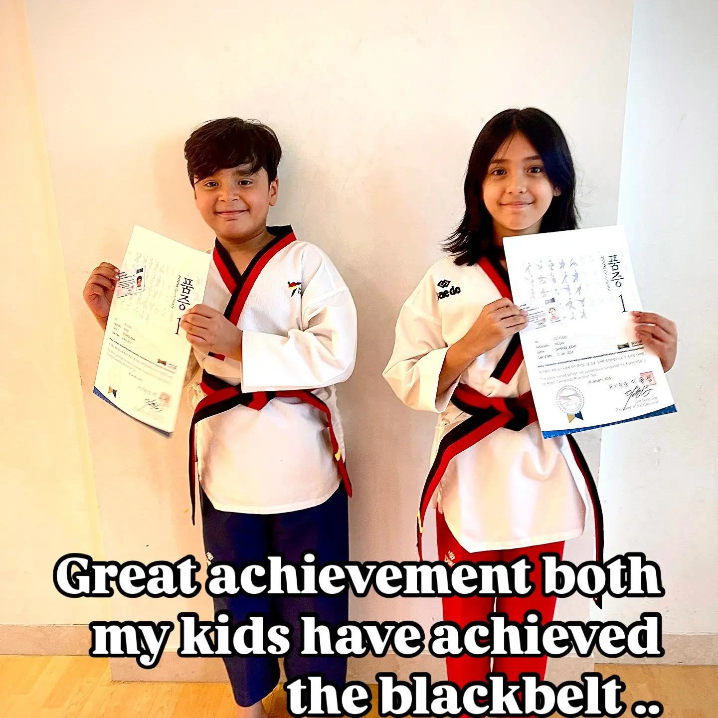 Urvashi Sharma Celebrates Children’s Taekwondo Achievement Urvashi Sharma beams as her children earn black belts in taekwondo; proud family milestone.