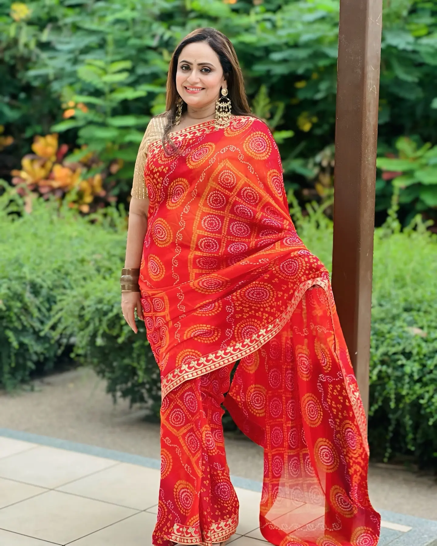 Vaishnavi Mahant Embraces The Fiery Charm Of Gulmohar