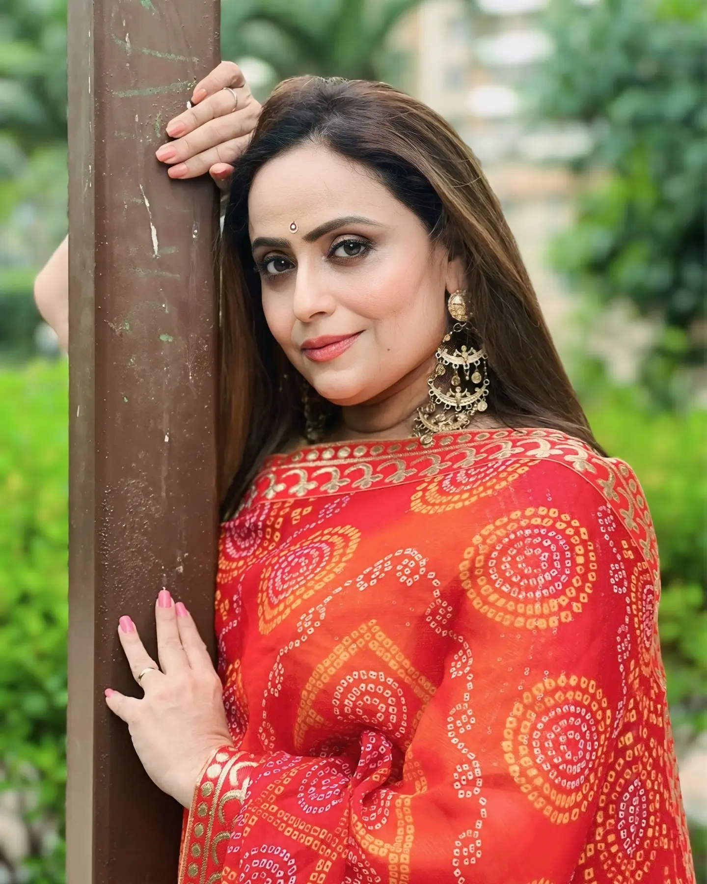 Vaishnavi Mahant Embraces The Fiery Charm Of Gulmohar