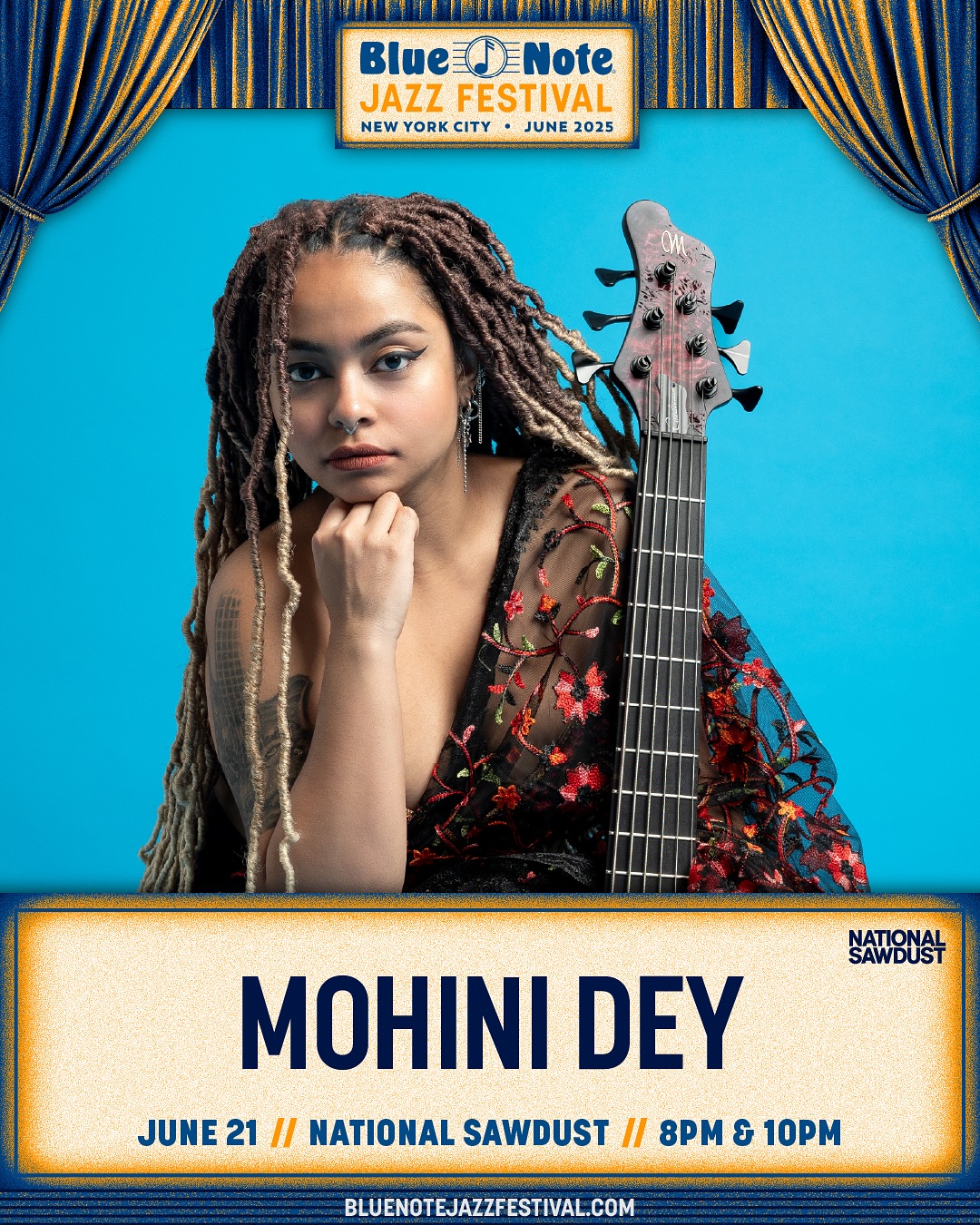 Virtuoso Bassist Mohini Dey to Rock Blue Note Jazz Festival