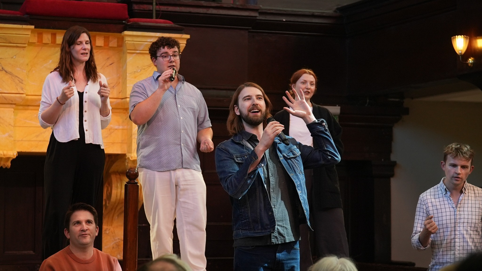 Voces8 Music Workshop Sparks Laughter