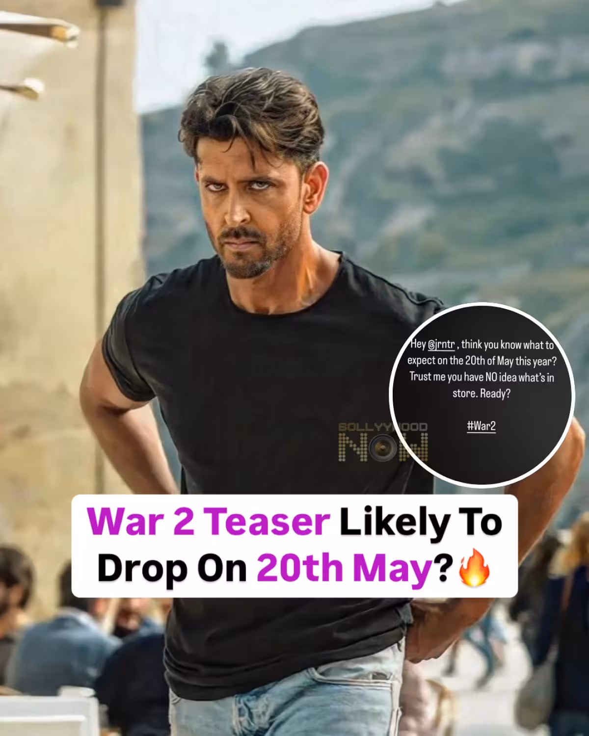 Hrithik Roshan drops a birthday hint, setting the stage for War 2's teaser in May 2025!!..