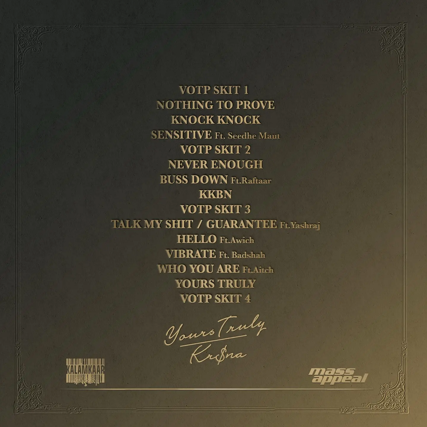 Yours Truly Mixtape Out Now