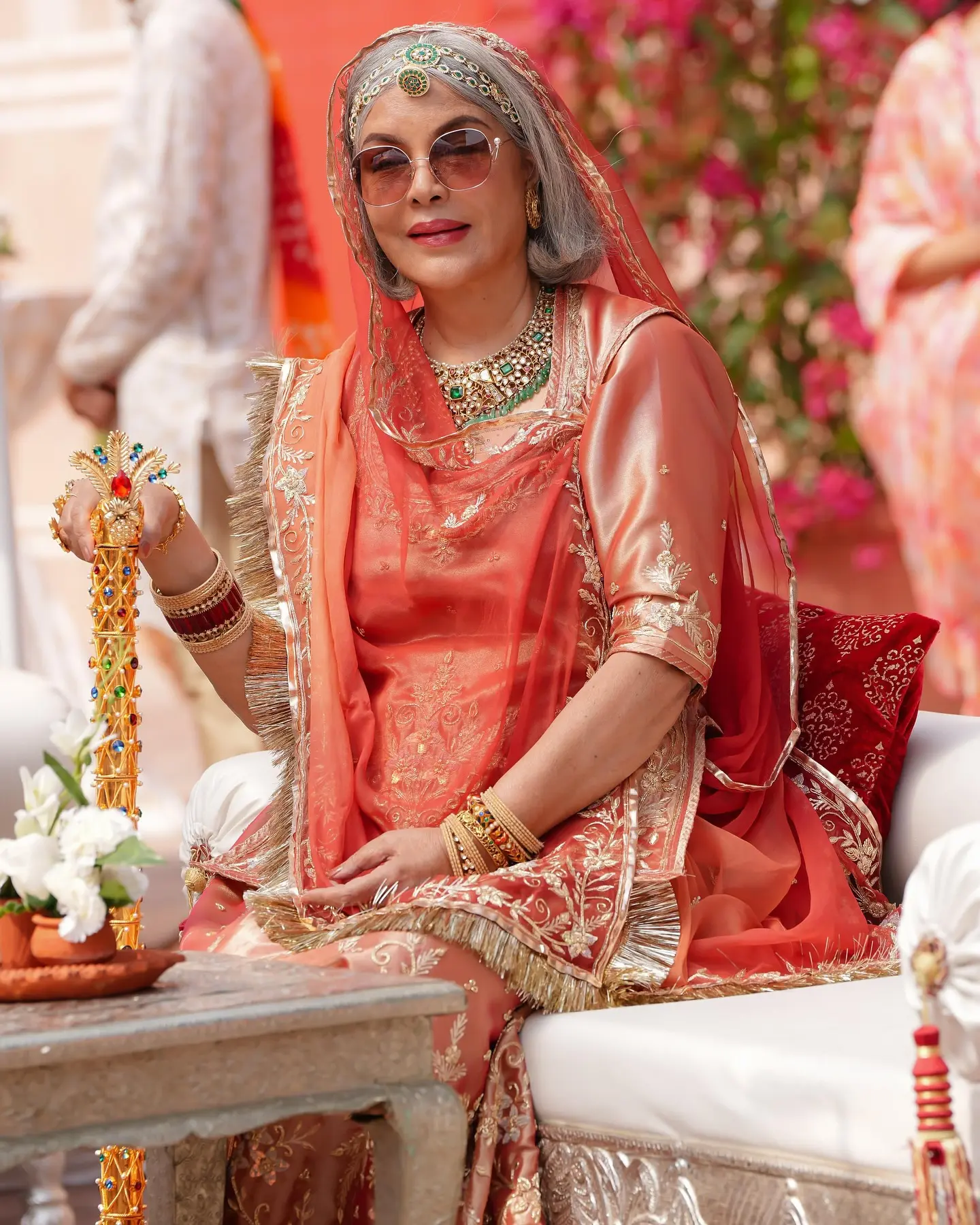 Zeenat Aman Celebrates The Royals Costume Designers Zeenat Aman Applauds The Royals Costume Designers as They Marry Heritage And Modern Flair!