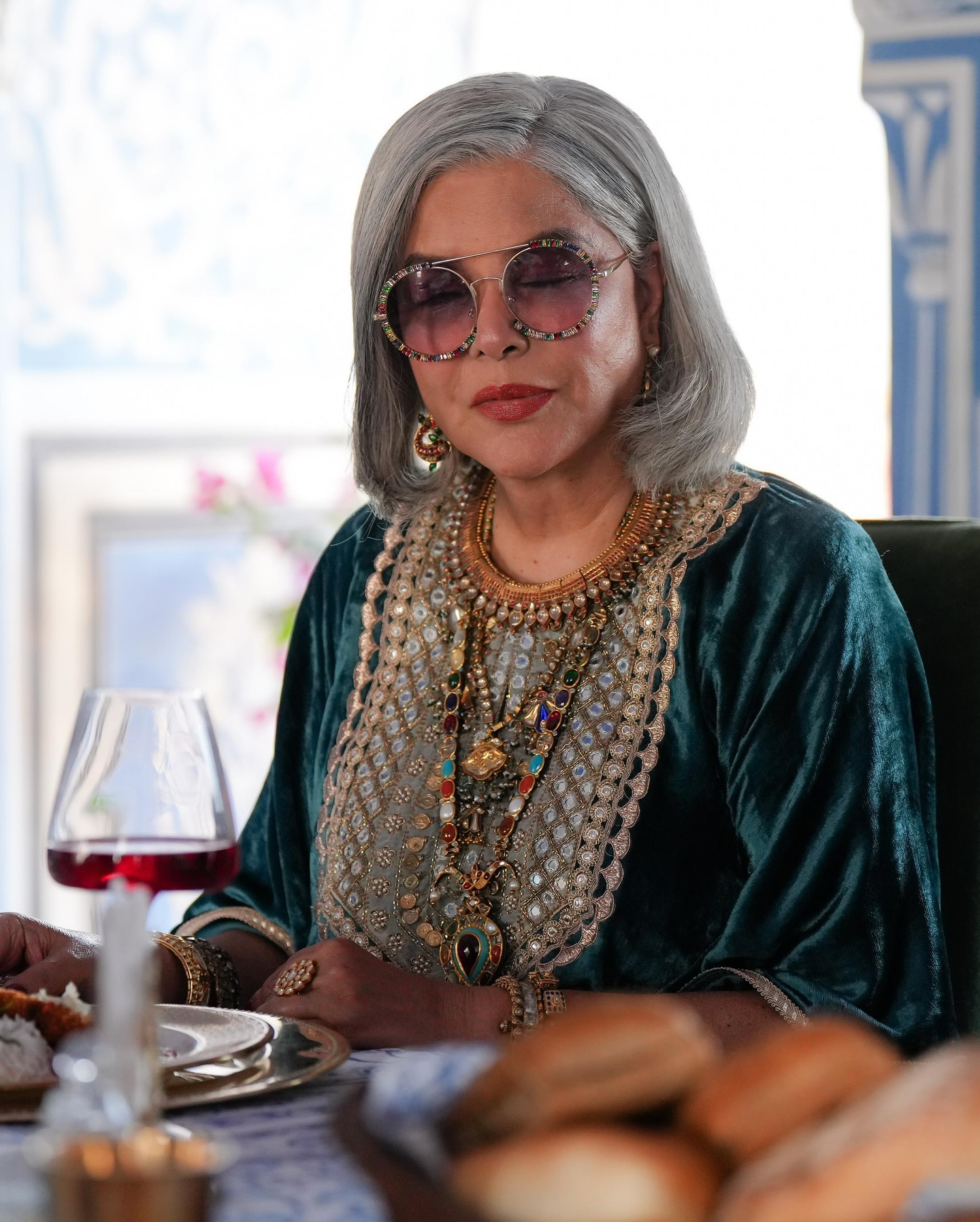Zeenat Aman Celebrates The Royals Costume Designers