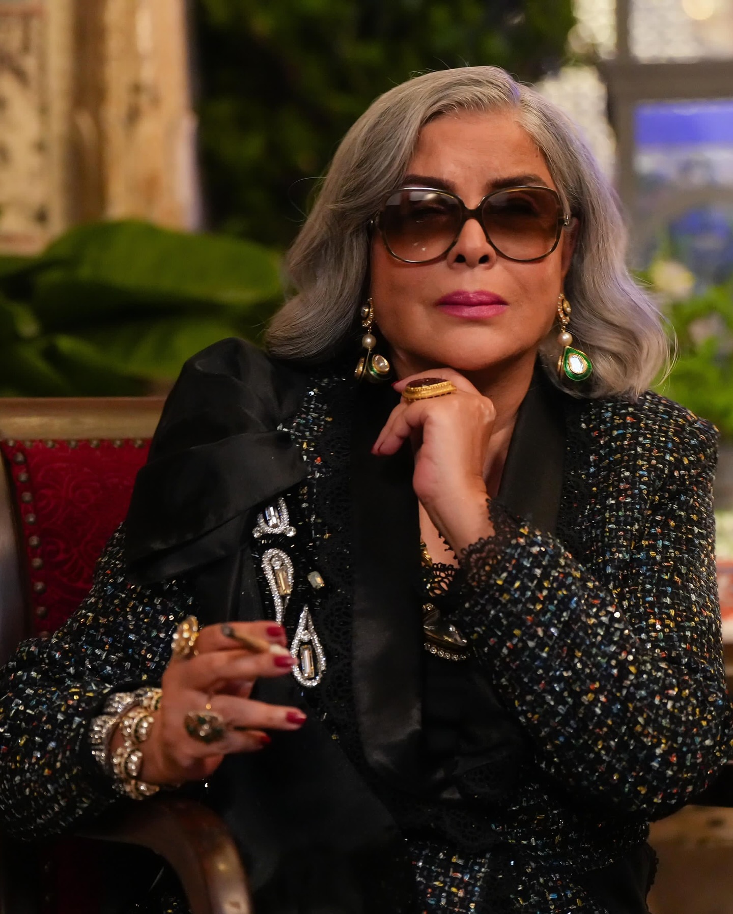Zeenat Aman Celebrates The Royals Costume Designers