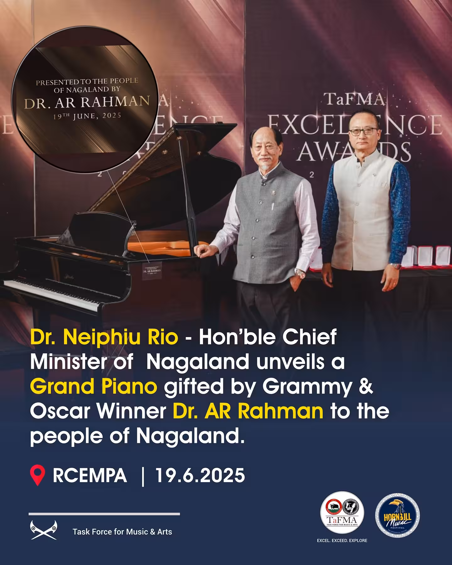 Generous gesture by music maestro A. R. Rahman ignites hope and talent in Nagaland daily!