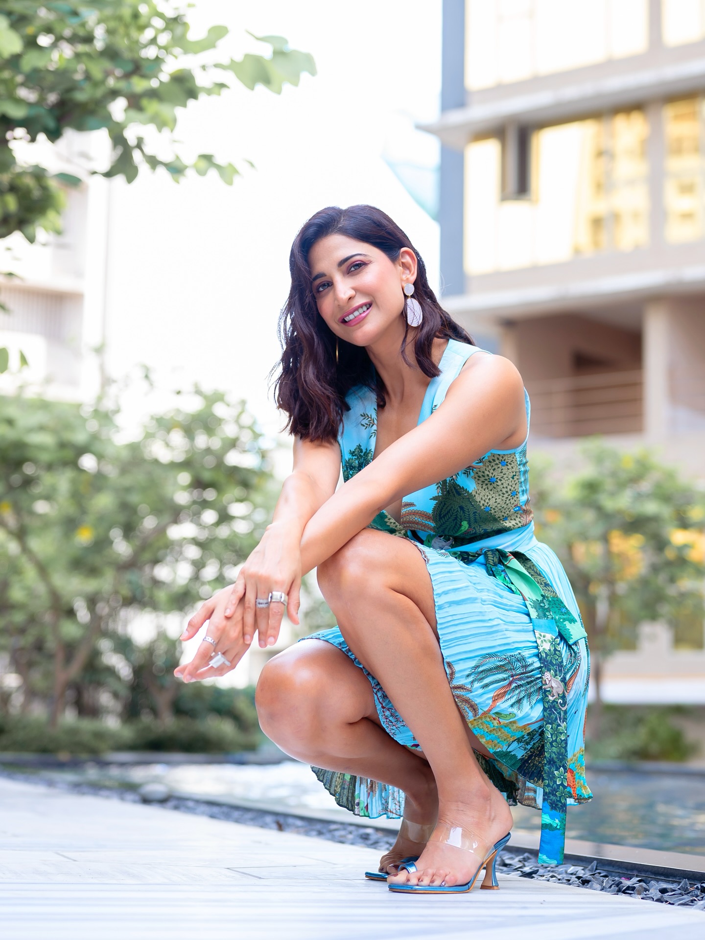 Aahana Kumra’s Blue Throwback Radiates Timeless Charm