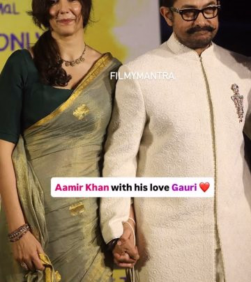Aamir Khan Poses With Girlfriend And Son
