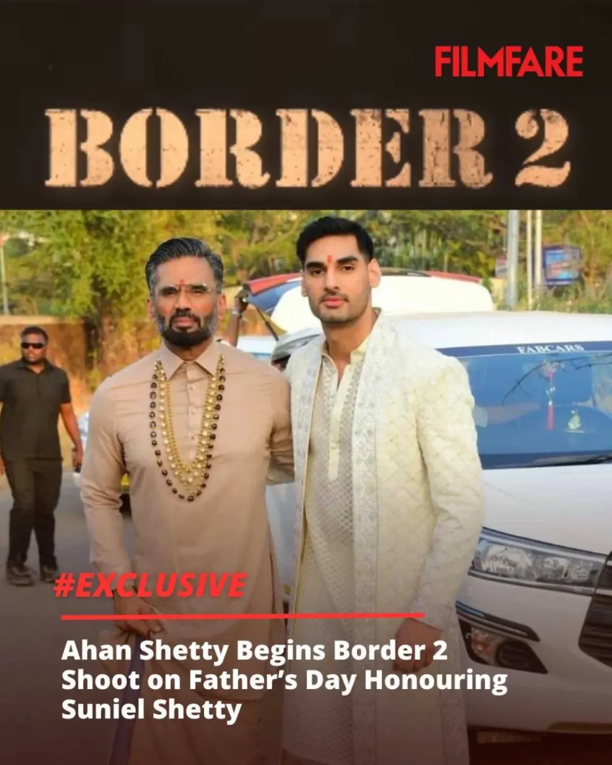 Fresh Border2 film sees Ahan Shetty carry a 28-year cinematic legacy, lighting up Pune set.