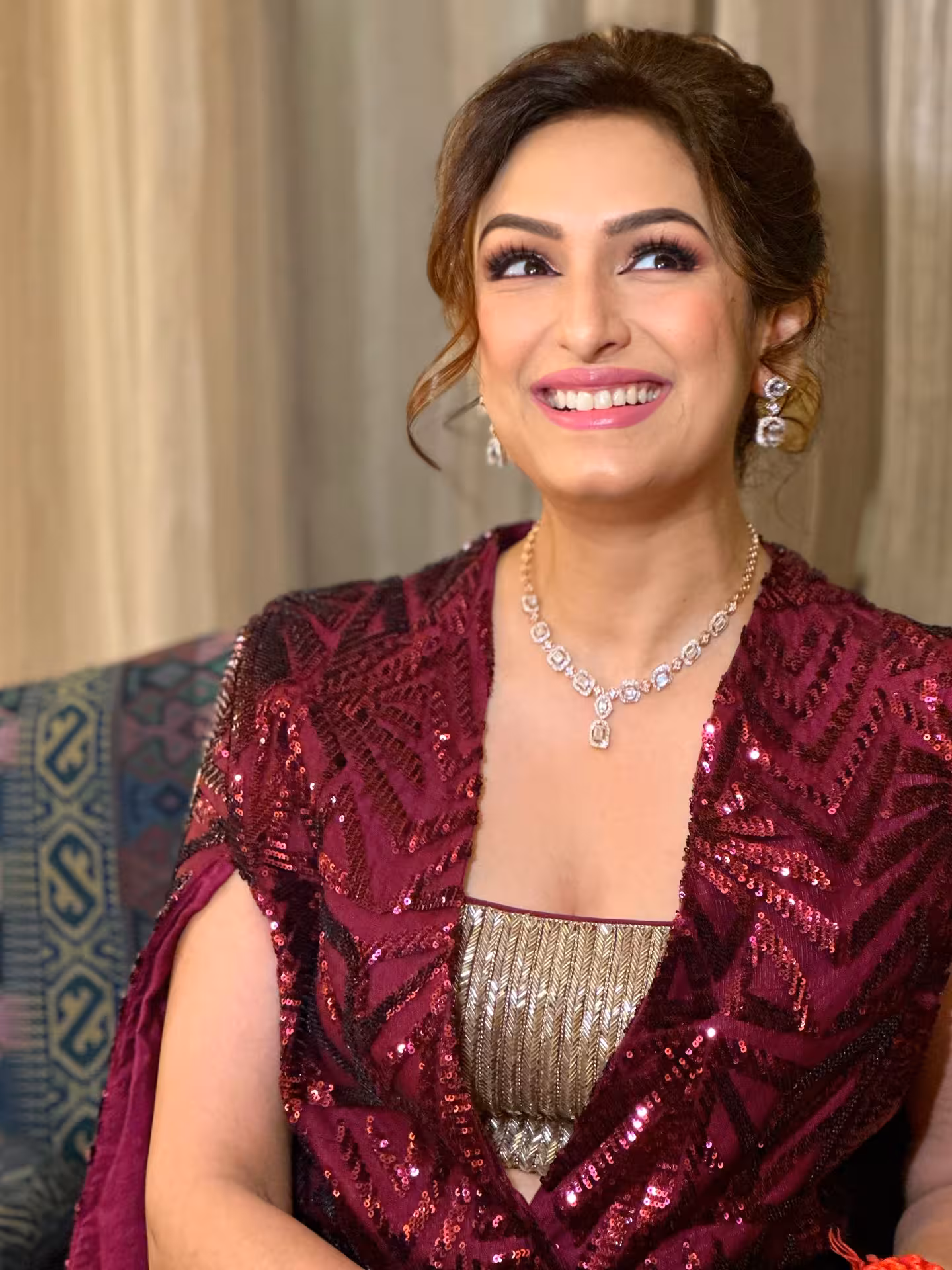 Akriti Kakar Stuns With Bold Stage Fashion Stage show meets bold style; Akriti dazzles in elegant, powerful attire on stage tonight!
