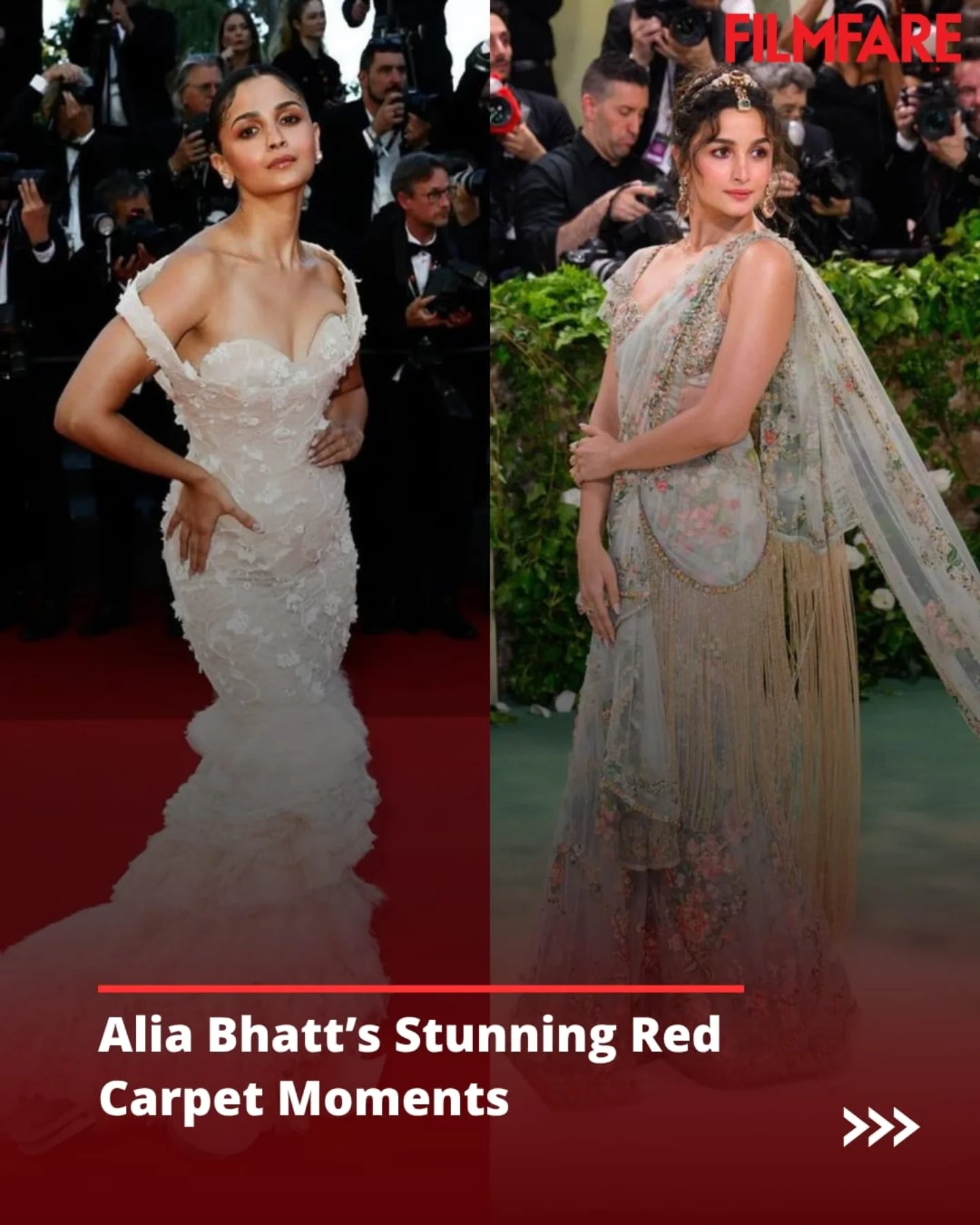 Elegance meets style at Filmfare red carpet – revel in Alia Bhatt's iconic looks tonight.