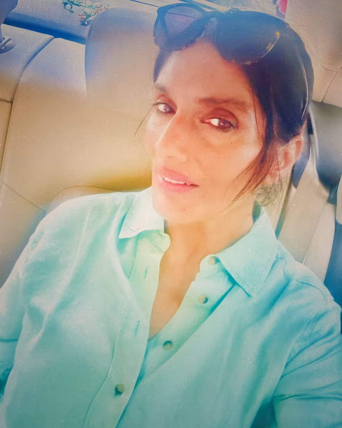 Anu Aggarwal Radiates Boss Lady Energy Anu Aggarwal dazzles in linen, showcasing chic style and upbeat vibes that energize fans!!