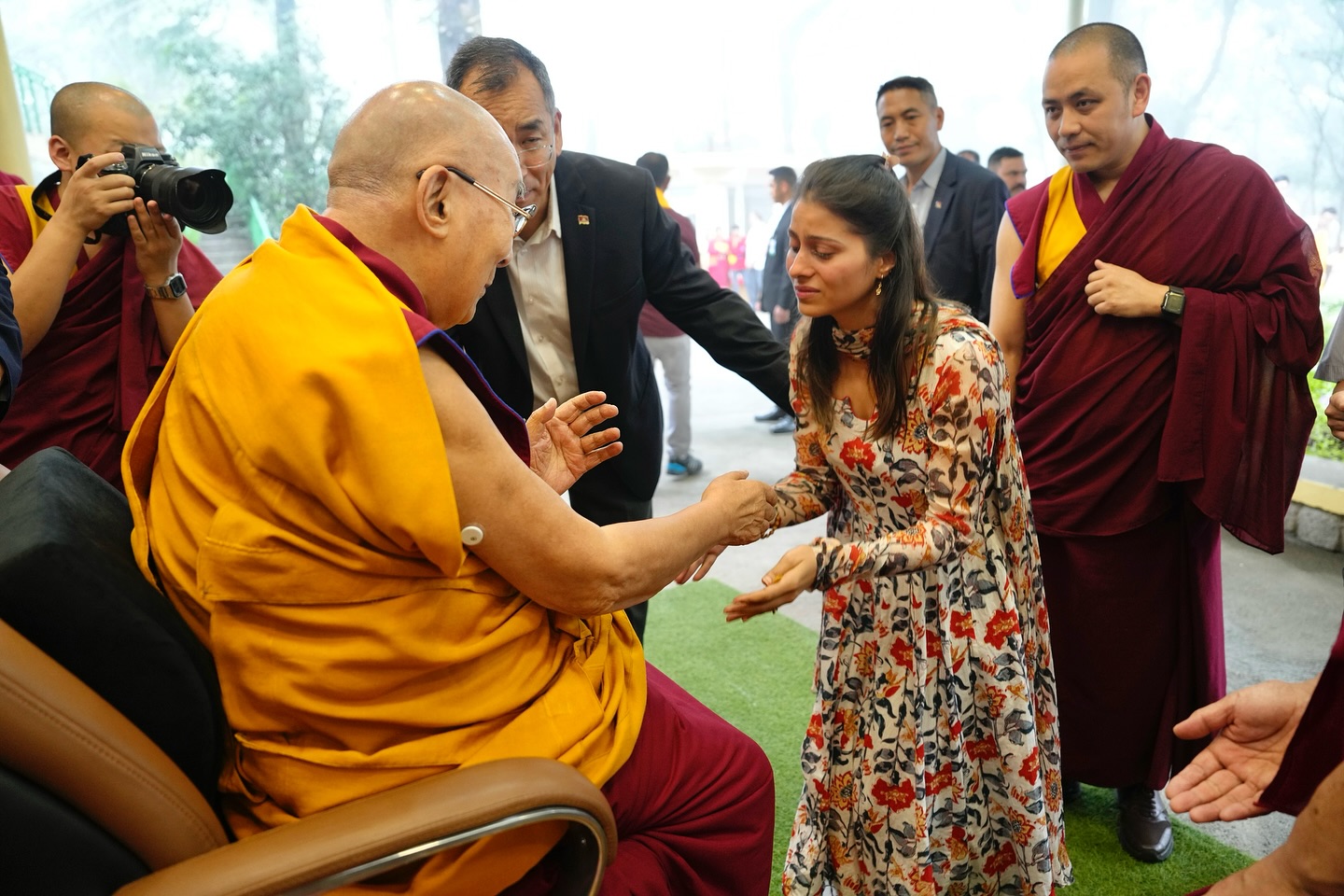 Aparna Dixit Receives Dalai Lama's Blessings