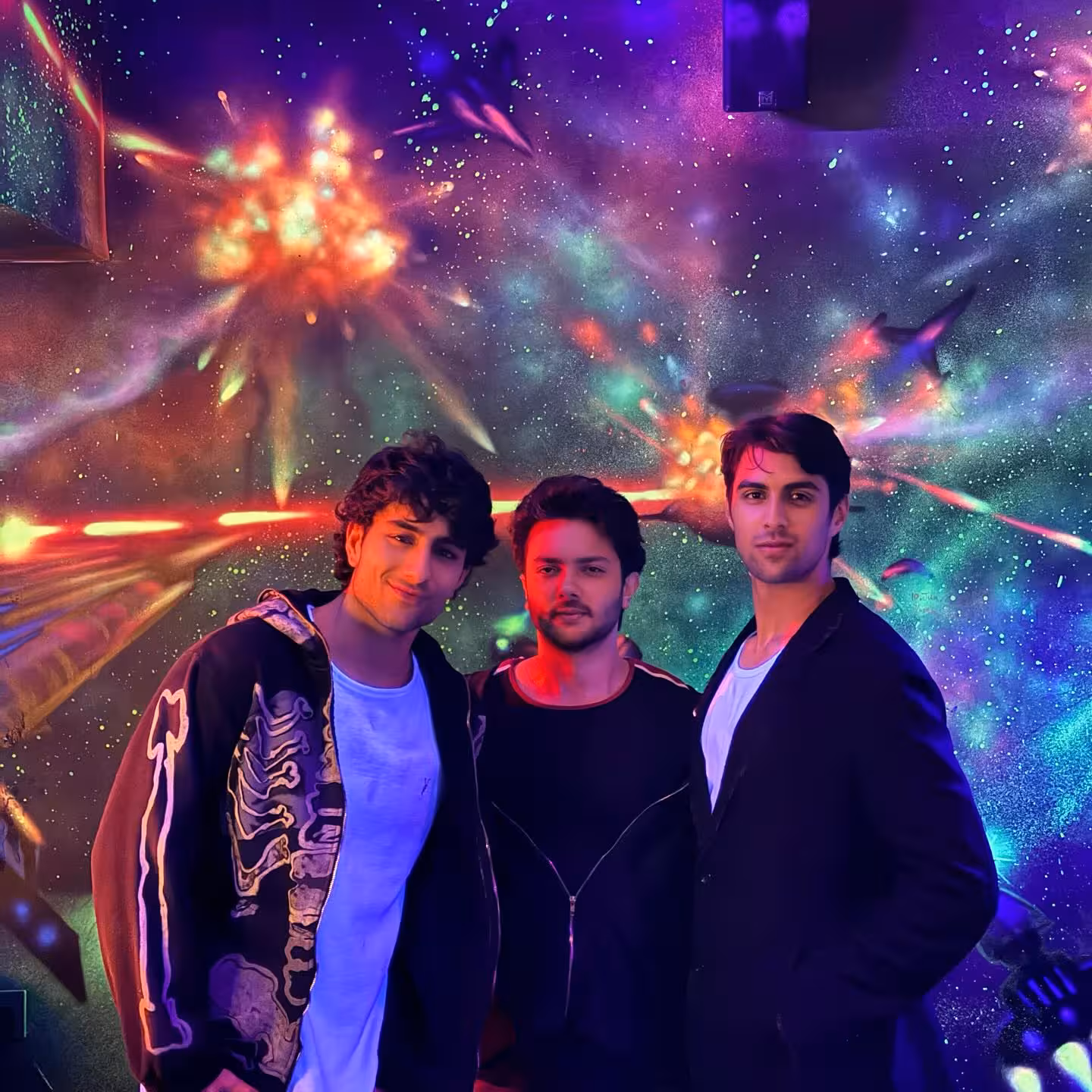 Arcade Night Extravaganza Ibrahim Ali Khan revels in a vibrant arcade night, merging gaming, style, and energy now!