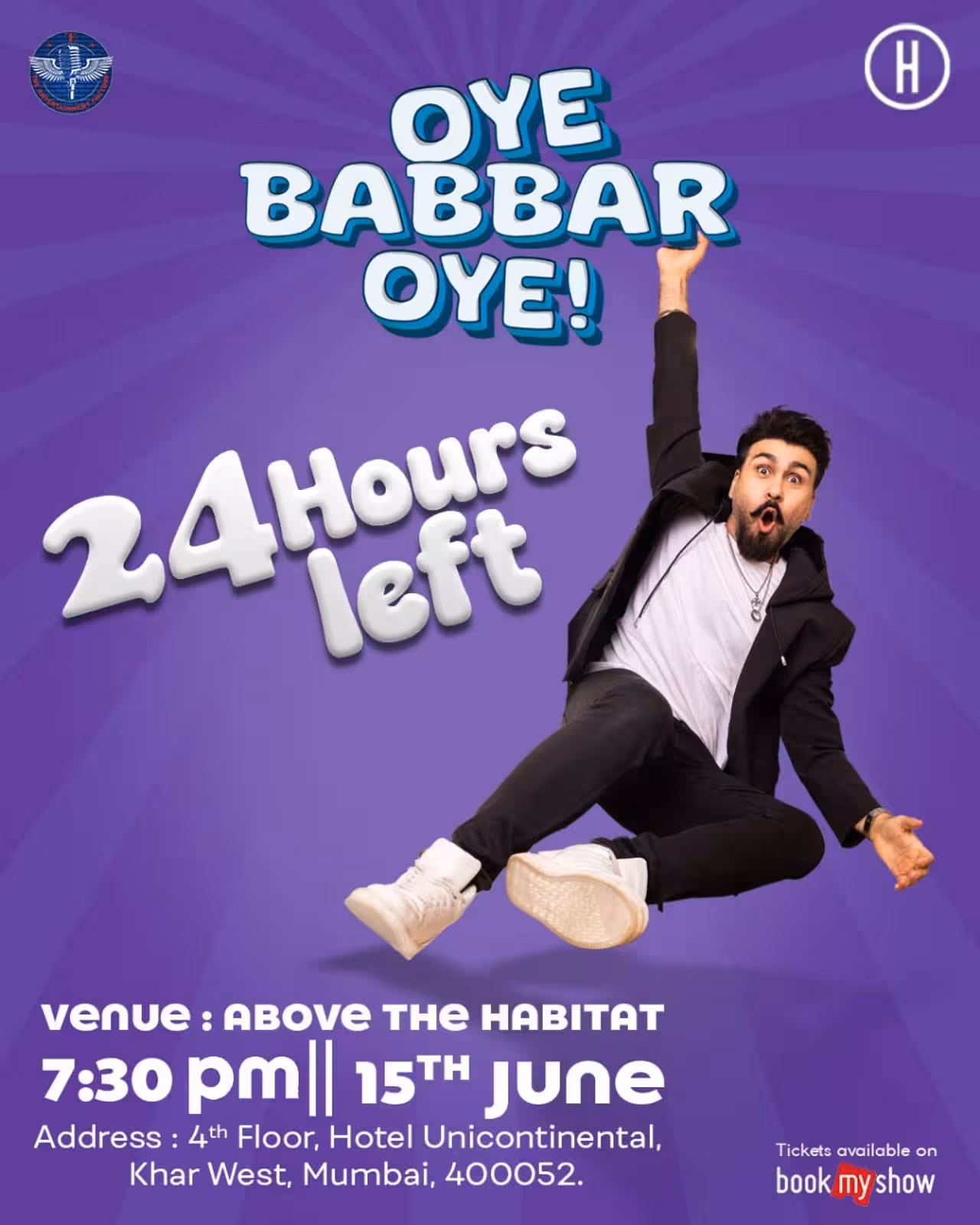 Arya Babbar’s Stand-Up Show Sparks Laughter Join Arya Babbar tonight for laughter at Above the Habitat. Smile more! - epic night fun!!