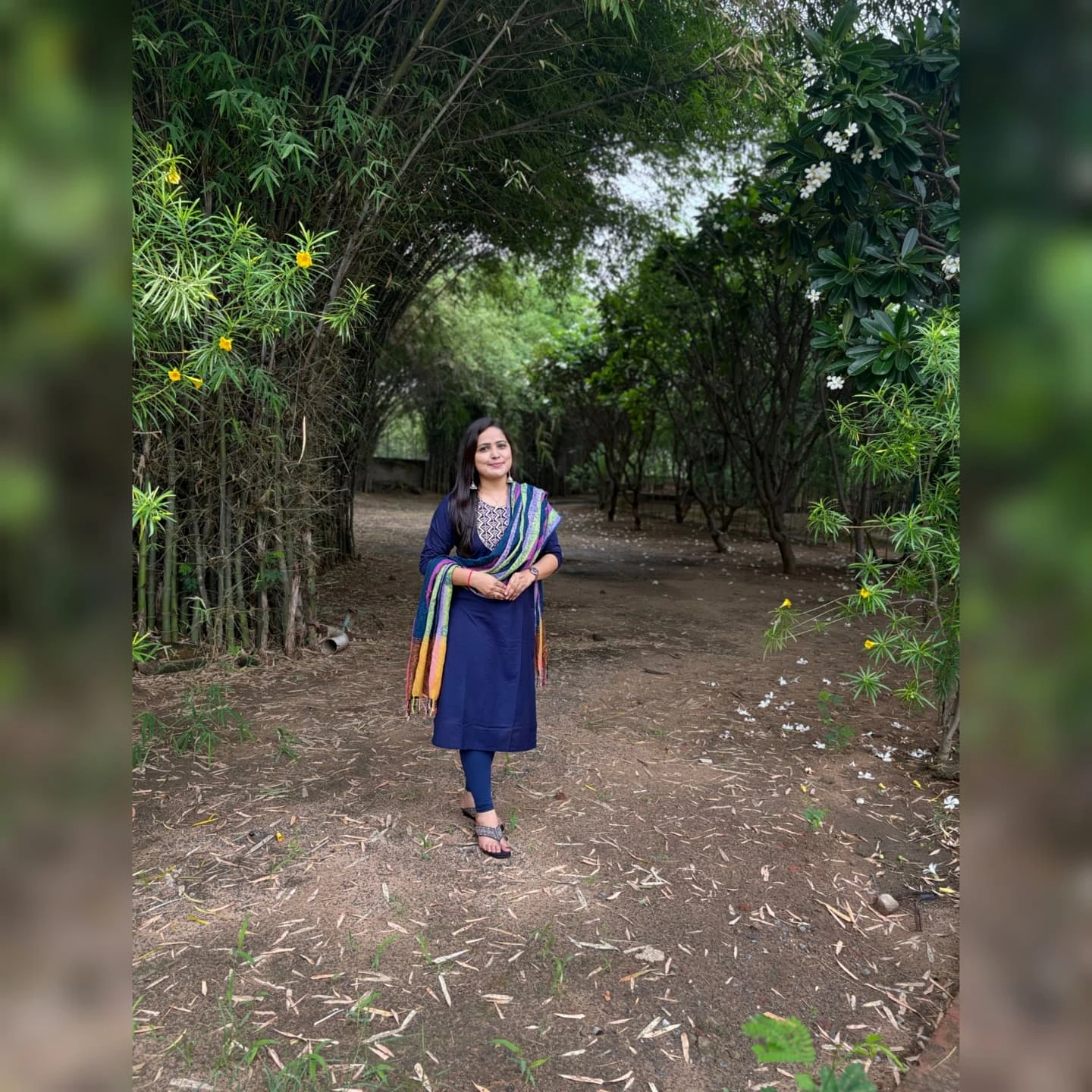 Celebrity Bhagyashree shares nature's charm in vibrant hues, blending life, art, and joy!!
