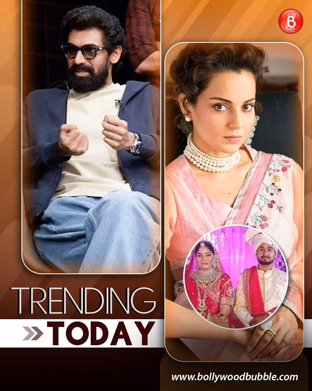 Bollywood Trending Buzz Kangana reacts on murder case; Rana Daggubati shares film challenge in today's B-town buzz