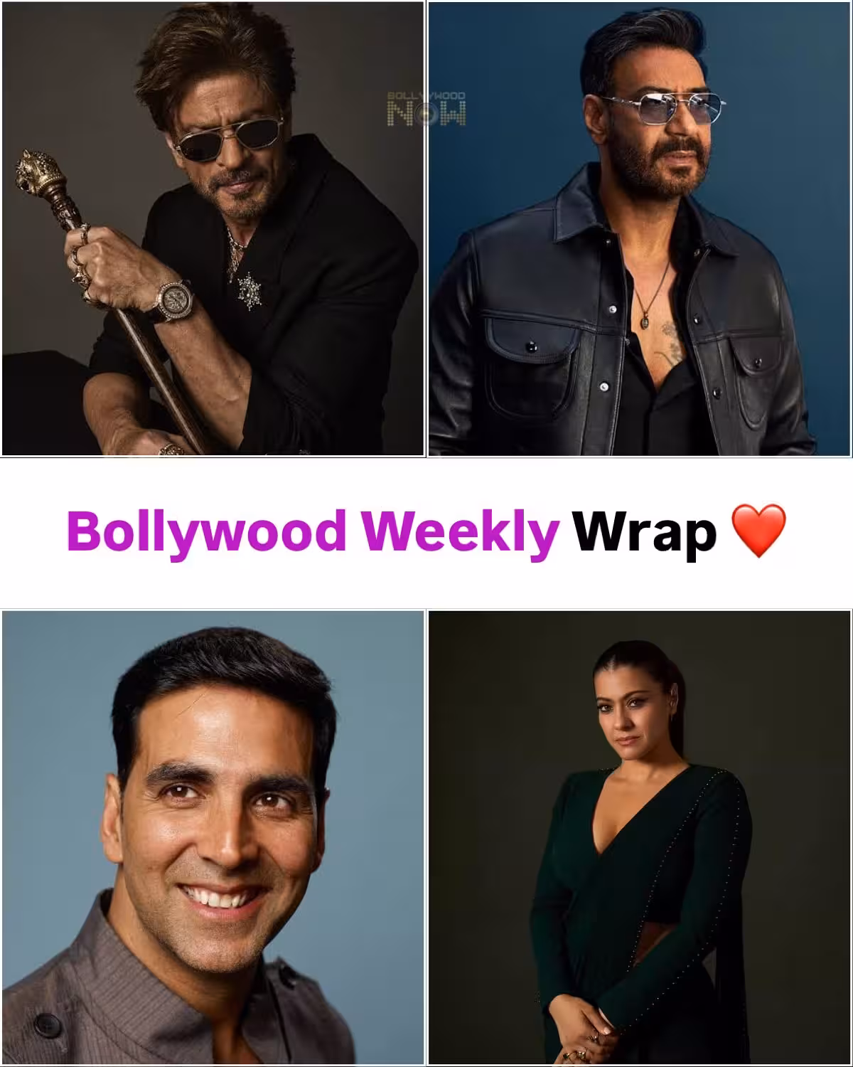 Bollywood Weekly Wrap Bollywood stars in the spotlight: Kajol, Salman, Akshay and more in this weekly news wrap.