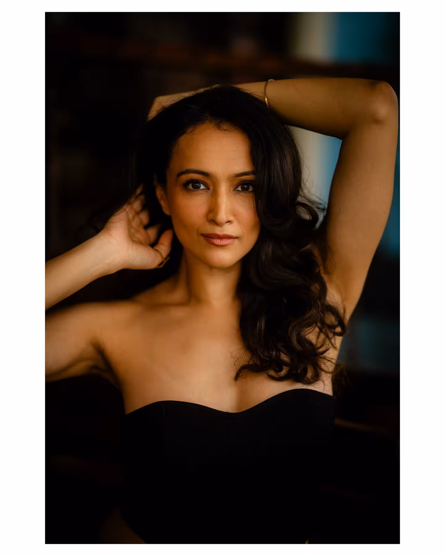Capturing Elegance: Dipannita’s Portrait Session Artistry meets style as Dipannita dazzles with a joyful, creative team vibe capturing art.