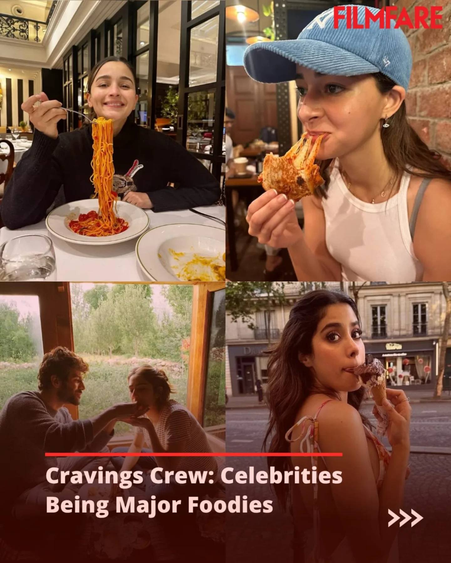 Filmfare highlights celeb culinary delights as stars indulge in favorite dishes with flair!