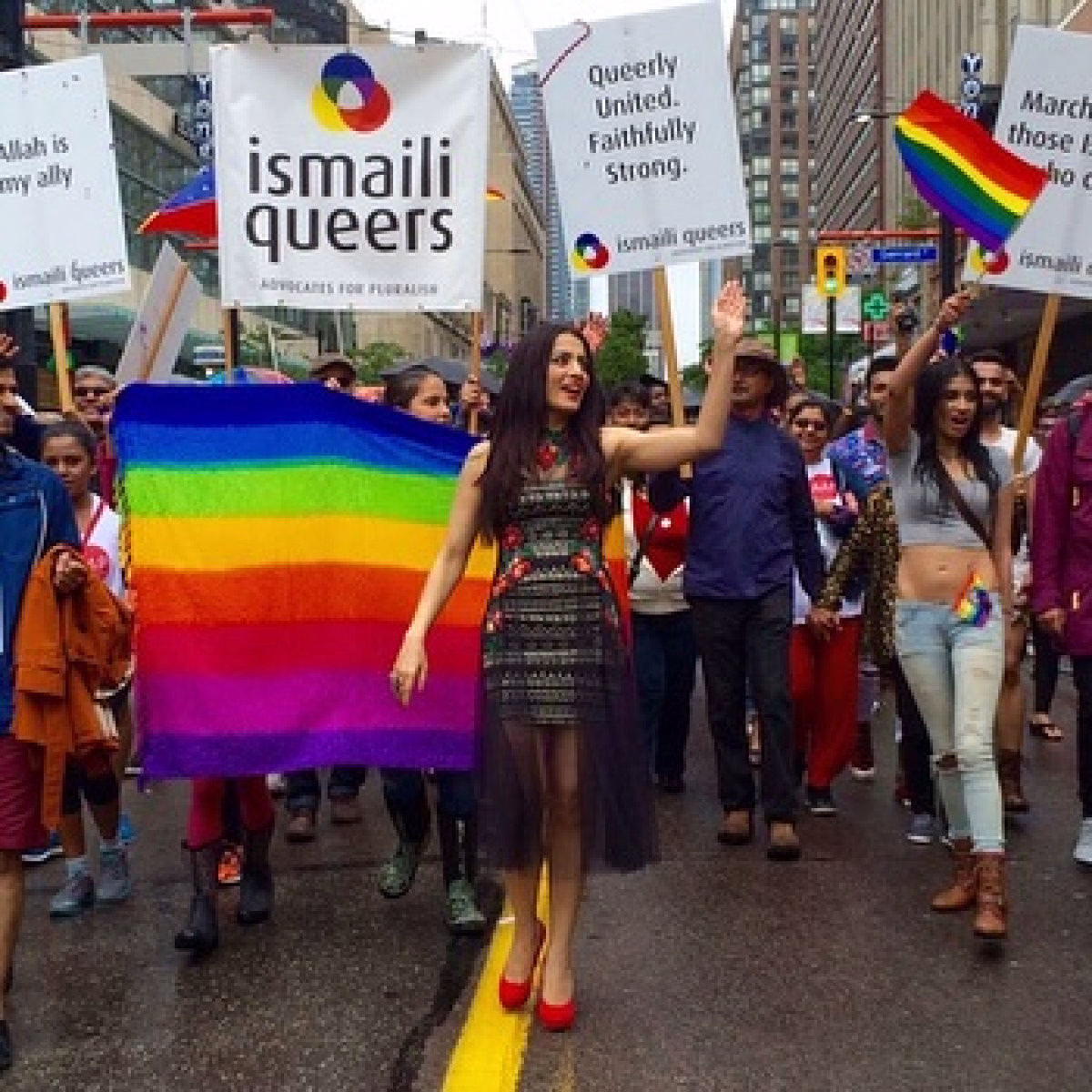 Celina Jaitly Celebrates Pride at Toronto Parade Celina celebrates love, unity, and diverse voices while honoring legacy at Toronto Pride.!