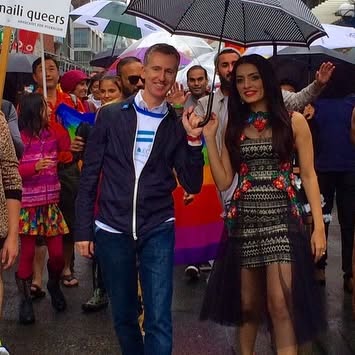 Celina Jaitly Celebrates Pride at Toronto Parade
