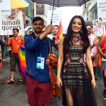 Celina Jaitly Celebrates Pride at Toronto Parade