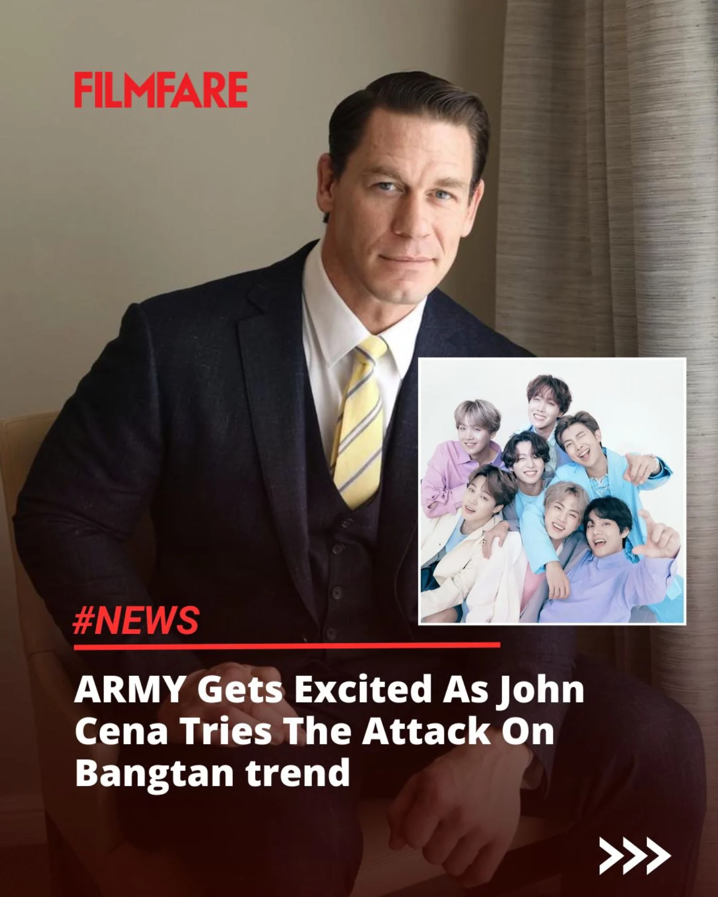 WWE star John Cena channels his ARMY spirit, sharing positivity with BTS's inspiring track.
