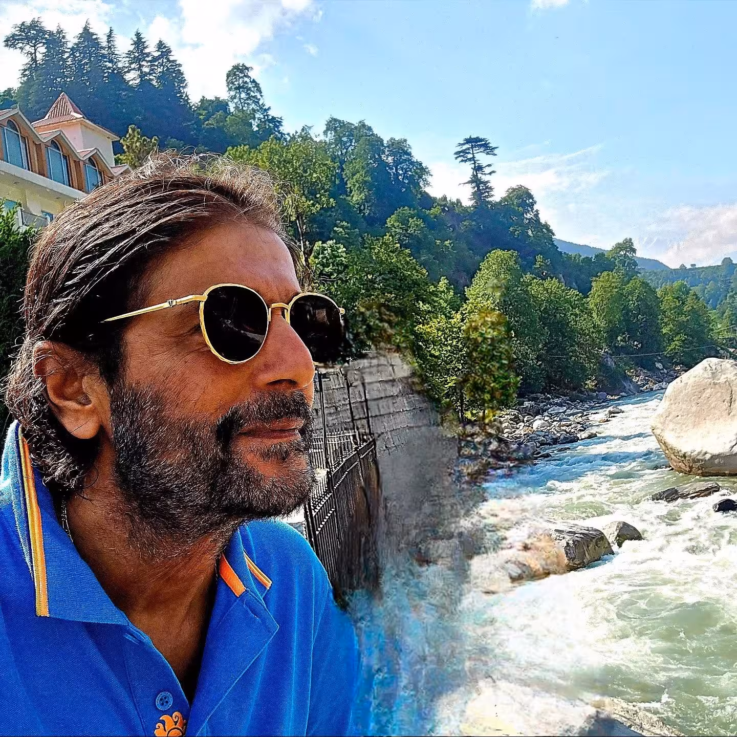 Chunky Pandey’s Manali River Adventure Chunky Pandey roams Manali’s Beas river rapids and scenic trails during a film crew shoot.
