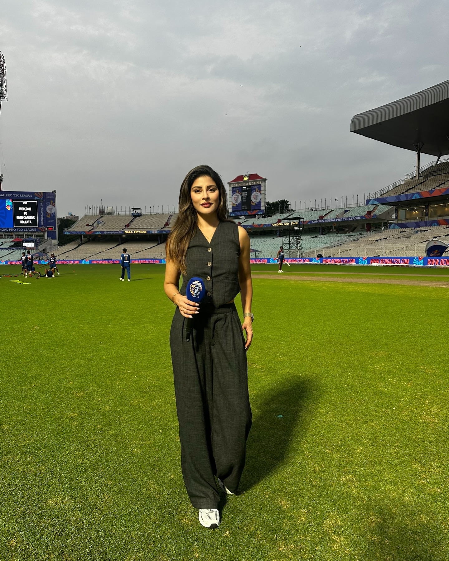 Cricket Action at Eden Gardens
