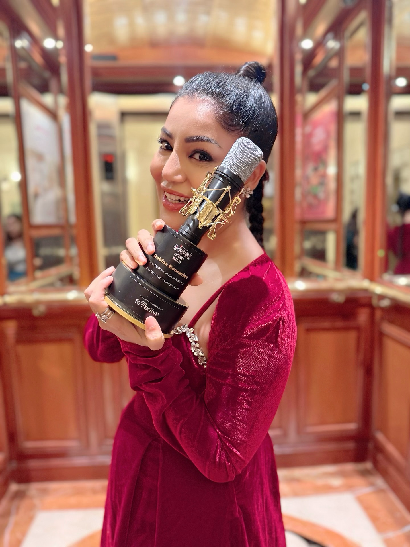 Debina Bonnerjee’s Podcast Wins Award Honoring genuine dialogue and body positivity; a heartfelt win that inspires and uplifts!