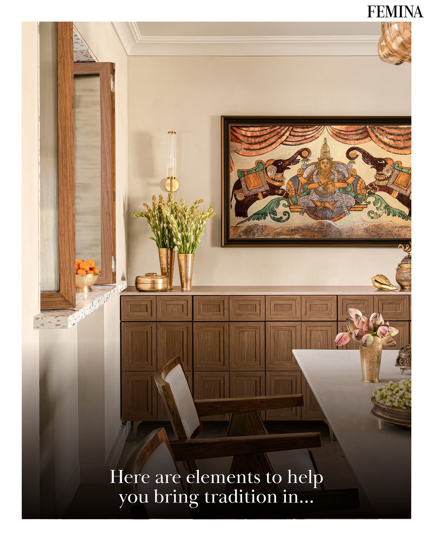 Desi Touches For Modern Home