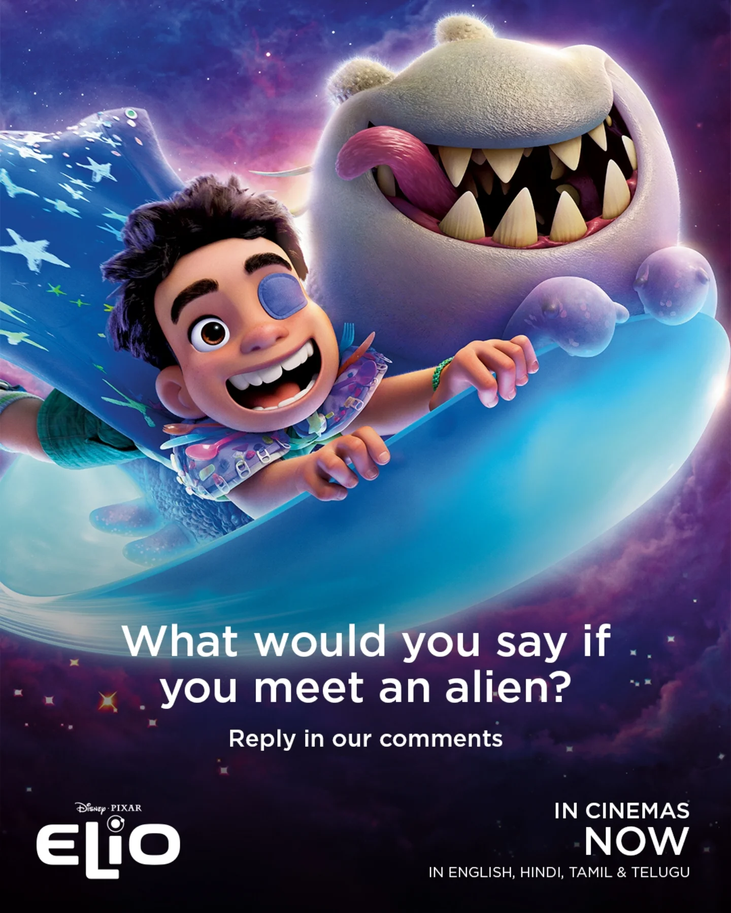 Join the interstellar journey as Elio takes viewers on a cosmic adventure this summer now!
