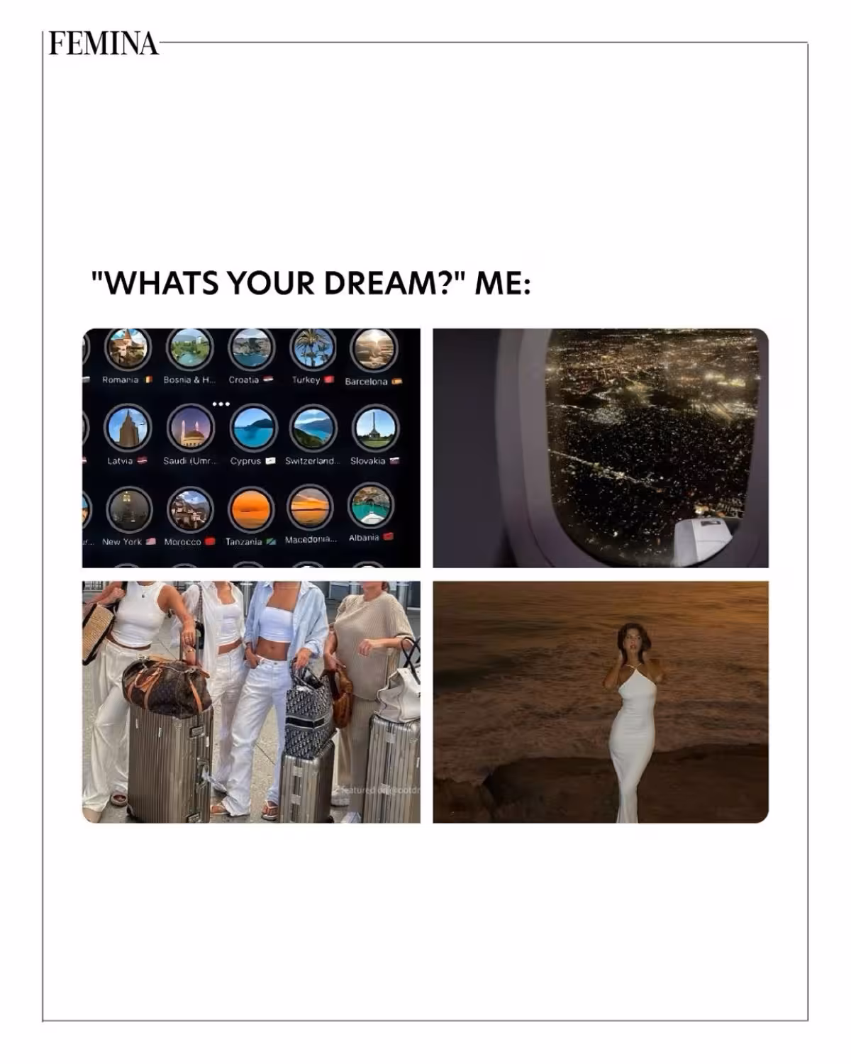 Femina’s Big Time Dream Post Humorous social media vibe: Femina's latest meme post fuels big time dream energy. | GO!!!