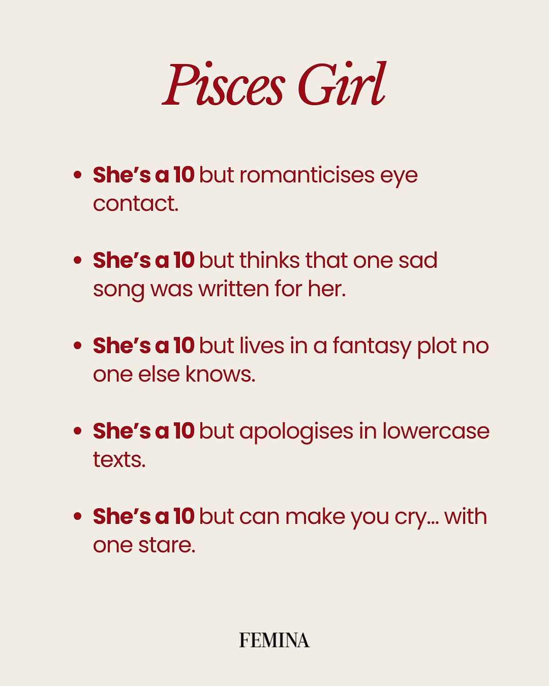 Femina’s Zodiac Meme Rates You As 'A 10'