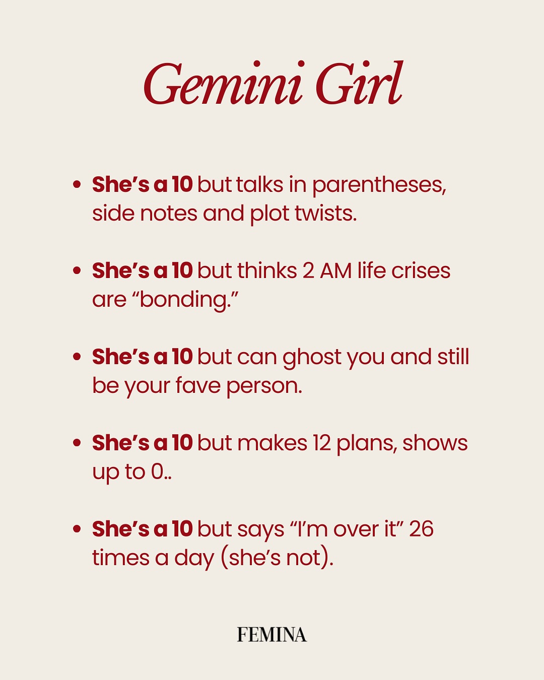 Femina’s Zodiac Meme Rates You As 'A 10'