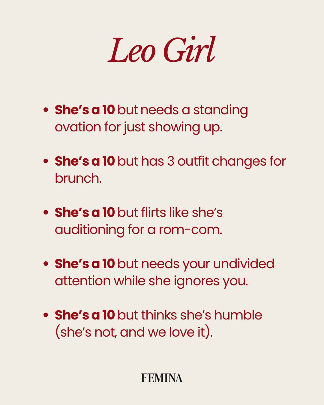 Femina’s Zodiac Meme Rates You As 'A 10'