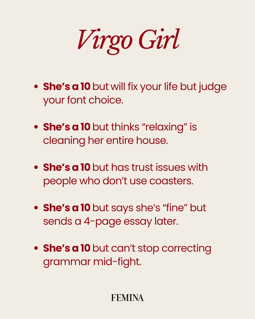 Femina’s Zodiac Meme Rates You As 'A 10'