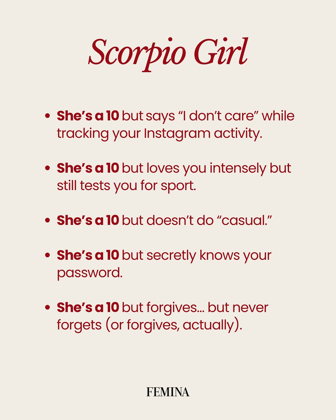 Femina’s Zodiac Meme Rates You As 'A 10'