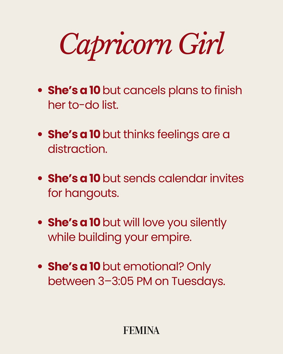Femina’s Zodiac Meme Rates You As 'A 10'
