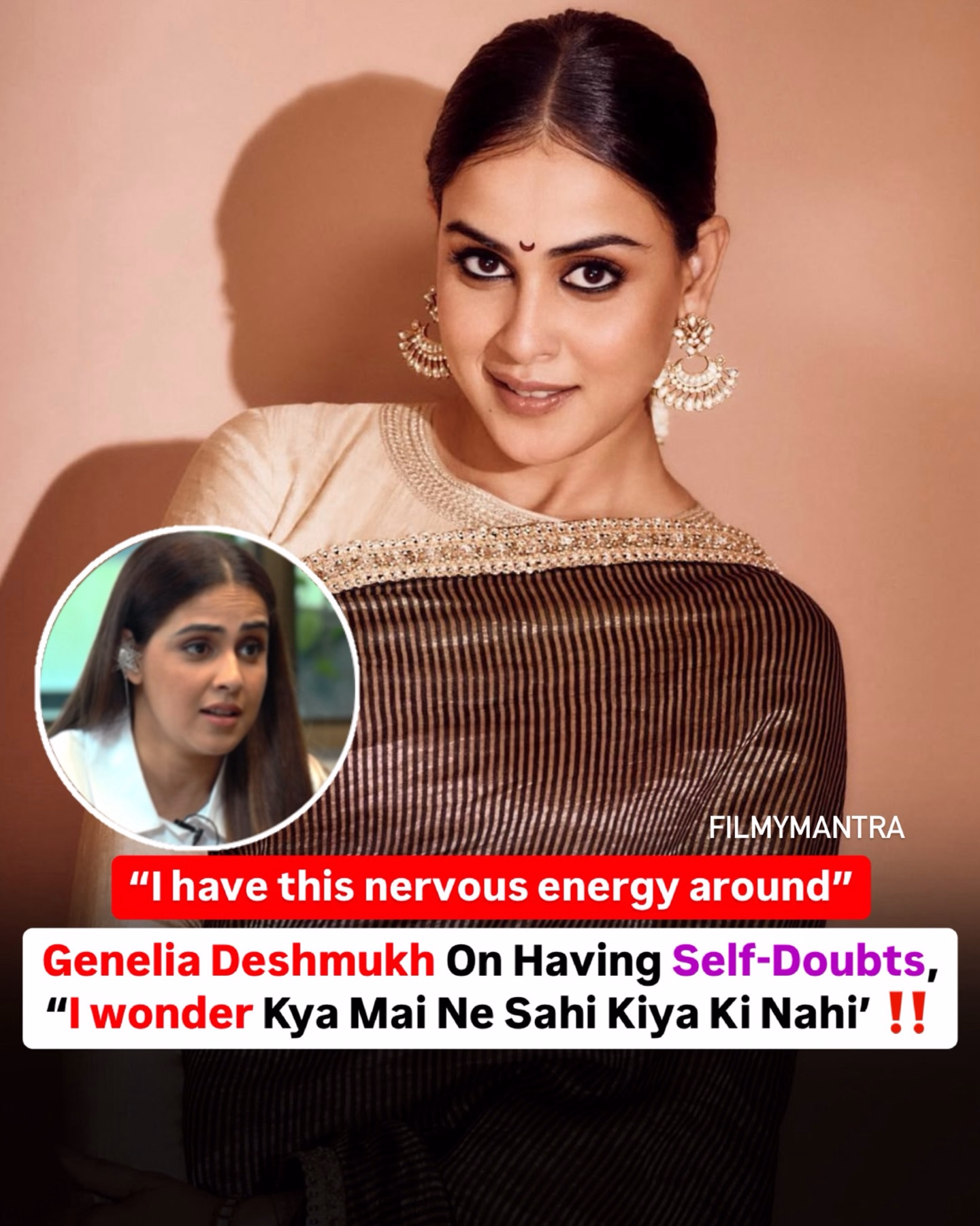 Genelia Opens Up In Candid Interview Genelia Speaks Out Embracing Doubt, Cultivating Confidence in A Candid Chat At Filmymntra.