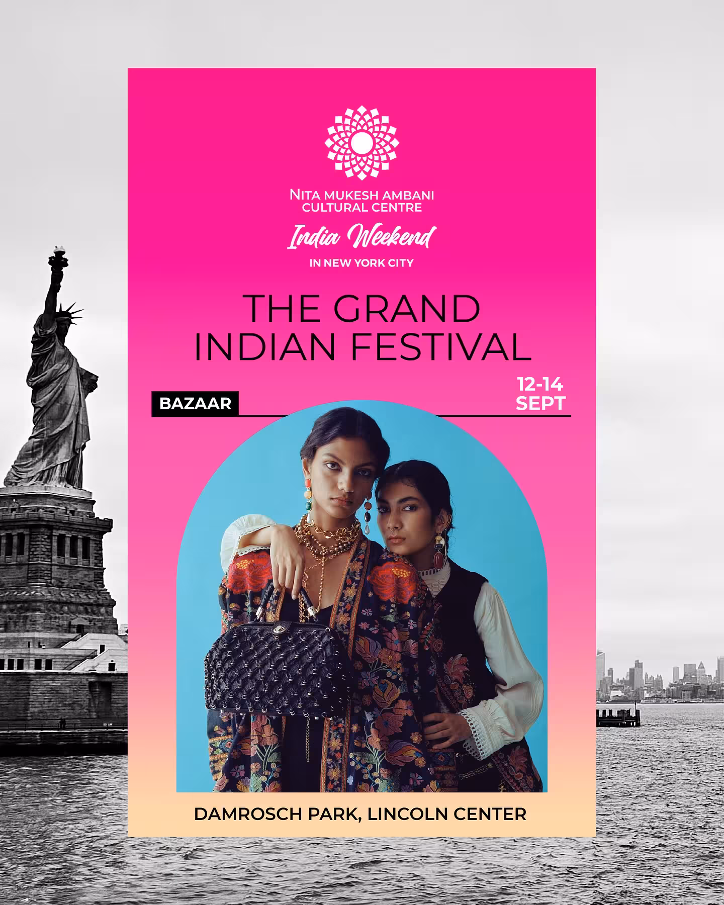 Grand Indian Festival In NYC Experience India’s finest crafts, luxury fashion, and cultural magic at Lincoln Center now.