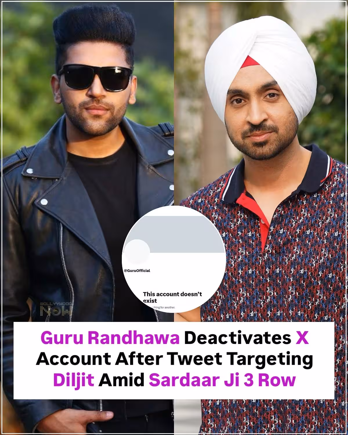 Guru Randhawa Deactivates X Account Amid Backlash Singer retreats from social media amid controversy and backlash amid Sardaar Ji 3 drama!!!